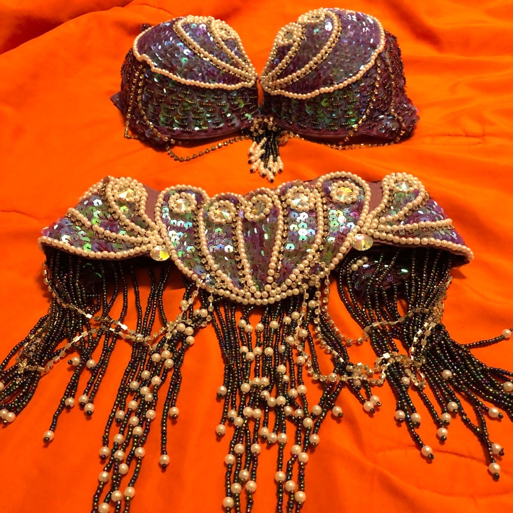 Belly dance / samba bra and belt